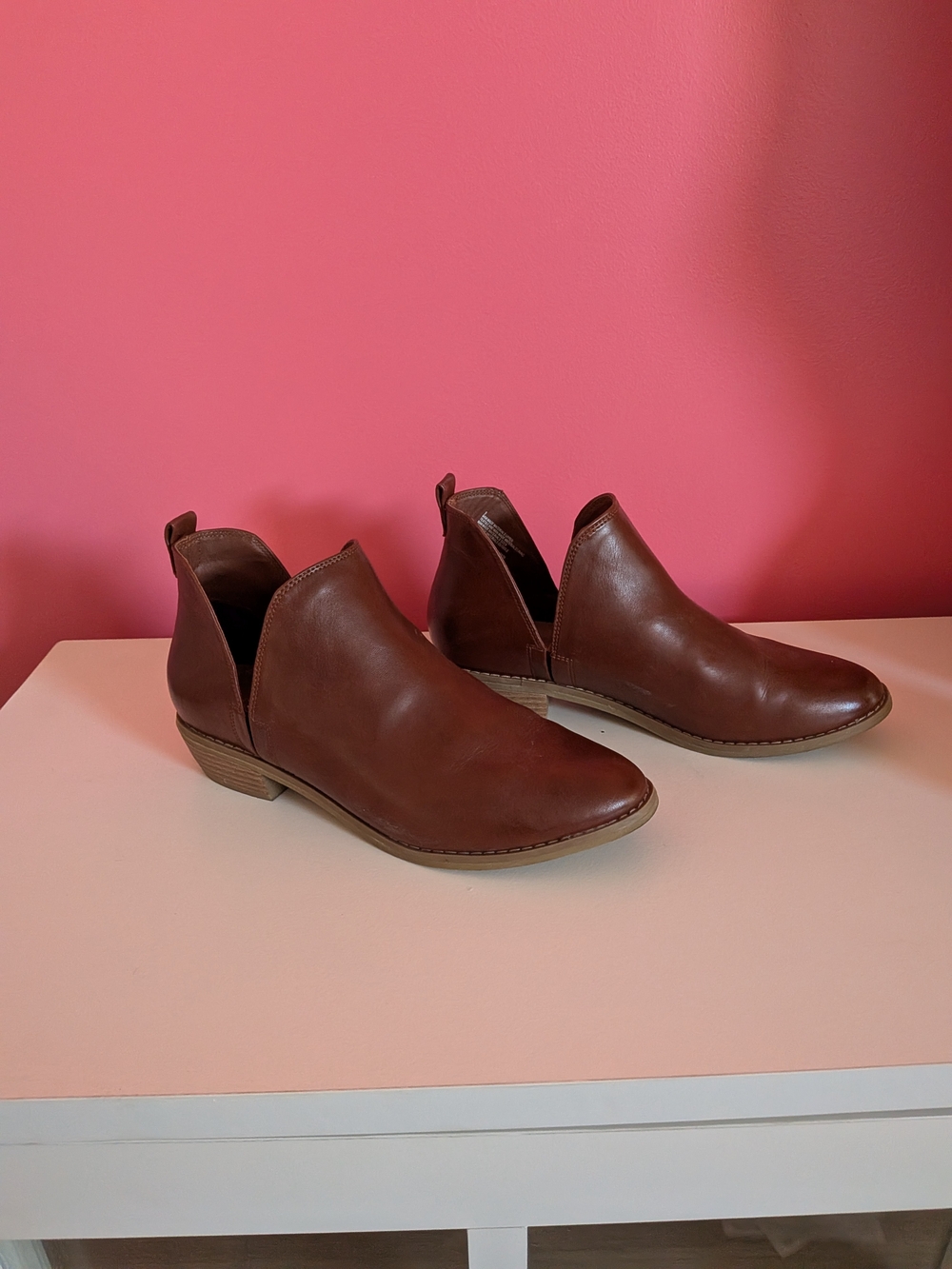 Woman's Brown Leather Ankle Boots